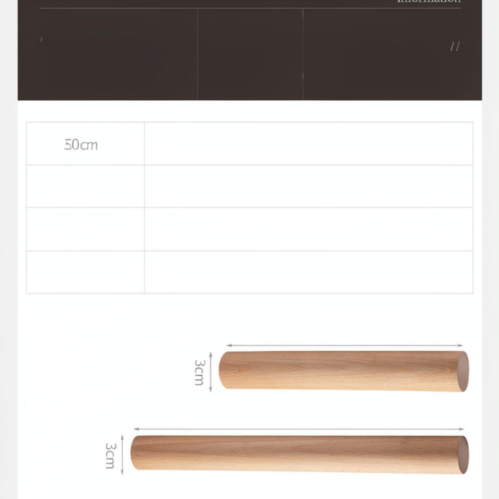 Rodillo de madera maciza para  - Kitchen Roller Baking reseña y precio