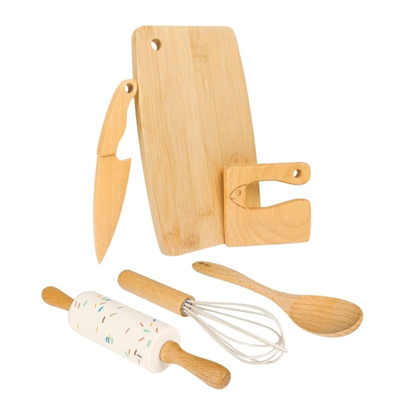 SHGO: juego de cuchillos de ma - Kitchen Kids Baking Set reseña y precio