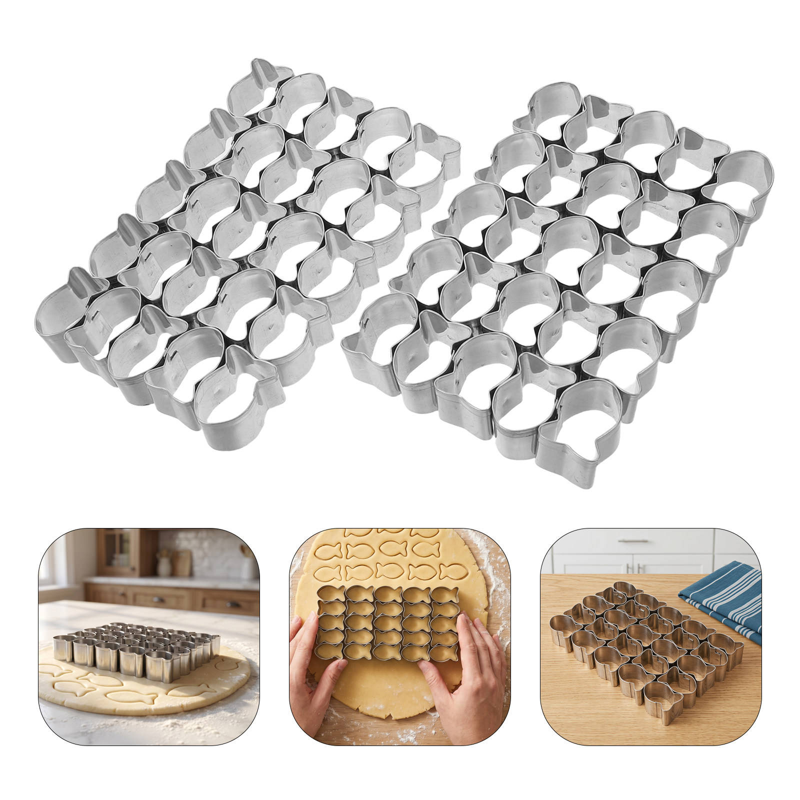2 cortadores de galletas con f - Baking Kitchen Set reseña y precio