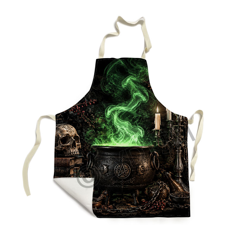 Delantal gótico de bruja con m - Kitchen Witch Baking reseña y precio